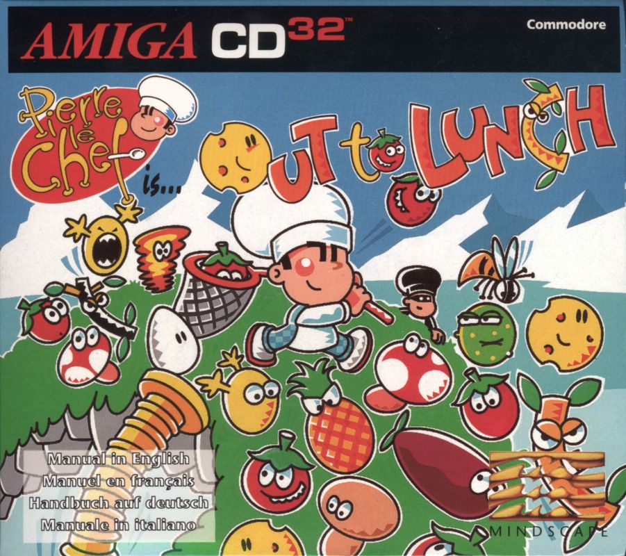 Pierre le Chef is... Out To Lunch box art for Amiga CD32